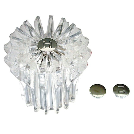 Thrifco Plumbing Price Pfister Large Marquis Tub Shower Faucet Handle, Clear Acrylic 7546116